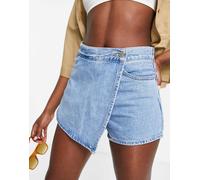 Levi's - Gonna pantalone in denim lavaggio chiaro-Blu W30