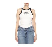 Levi's - GR Essential Racer Tank - Archival Stivali Sugar Swizzle / Pirate Black - Canotta Donna Bianca Donna Levis - - Tops - Donna - Bianco - M