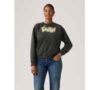 Levi's - Gr Everyday Crew - Felpa girocollo nera con stampa di libri da colorare-Nero XS