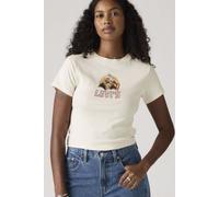 Levi's - Essential - T-shirt sportiva écru con grafica stile western-Bianco S