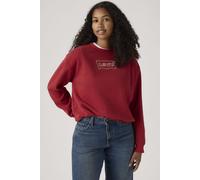 Levi's Felpa Graphic Everyday Crew Batwing Iridescent Rhin Rosso/Trasparente Donna M