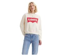 Felpa Levi's Graphic Signature Crew bianco crema rosso donna - S