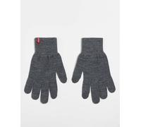 Levi's - Guanti touchscreen grigi con logo rosso-Grigio L