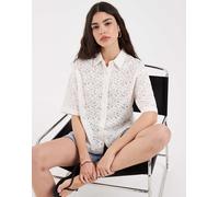 Levi's - Harlie - Camicia bianca a maniche corte in pizzo-Bianco L