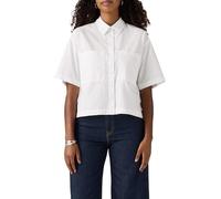 Levi's Harlie SS Cropped Shirt Camicia Button-Down, Bianco, M Donna