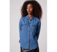Camicia in denim Heritage Western Blu L Tinta unita