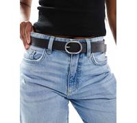 Levi's - Hermosilla - Cintura in pelle nera-Nero 65 cm