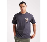 Levi's - Horseshoe Bison - T-shirt oversize nera con logo vintage-Nero S