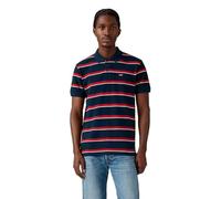 Levi's Housemark Polo da Uomo, con Logo Chesthit, Alden Stripe Navy BL, S