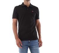 Polo Levi's Housemark manica corta nero rosso - S