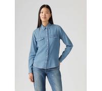 Levi´s ® Iconic Western Long Sleeve Shirt Blu XS Donna