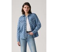 Levi's Iconic Western Catt Block Print Denim Taglia: L | Giacche Outlet | Donna | Blu