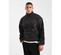Levi's - Idyllwild - Felpa multicolore in pile borg con zip corta e stampa di cavalli che corrono M
