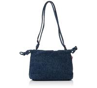 Levi's - Borsa a tracolla in denim blu con coulisse One Size