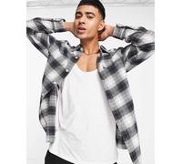 Levi's - Jackson - Camicia casual nera a quadri con tasche-Nero XL