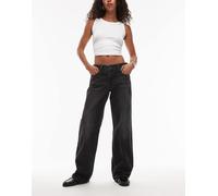 Levi's - Jeans dritti ampi a vita bassa nero slavato W27 L30