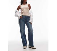 Levi's - Jeans dritti ampi a vita bassa blu medio W27 L30