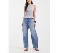 Levi's jeans barrel con vita regolabile in lavaggio medio-Blu W31 L29