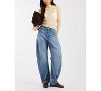 Levi's jeans barrel in denim con vita regolabile blu medio W28 L31