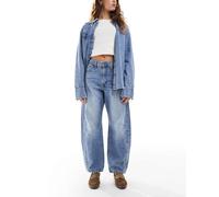 Levi's - Jeans bombati con cinturino blu medio W26 L31