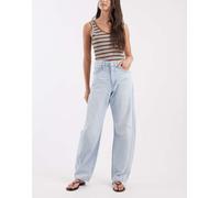 Levi's - Jeans bombati con cinturino lavaggio chiaro-Blu W26 L29