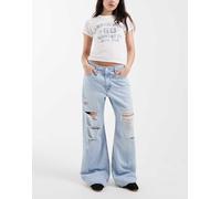 Levi's - Jeans bootcut ampi azzurri con strappi-Blu W27 L31