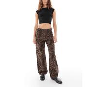 Levi's - Jeans dad ampi con stampa leopardata-Marrone W32 L32