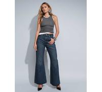 Levi's jeans flare con vita stretta lavaggio scuro-Blu W30 L32