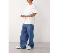 Levi's - Jeans multitasche super ampi lavaggio medio a righe-Blu W34 L32