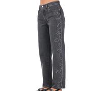 Levi's - 501 '90 - Jeans dritti nero slavato con borchie W32 L30
