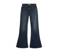 Levi's jeans flare con orlo regolabile a bottoni a pressione in blu scuro W28 L33