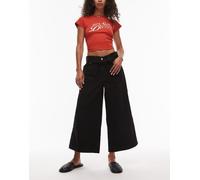 Levi's - Jeans XL stile culotte a fondo ampio neri-Nero W32