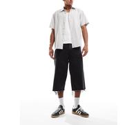 Levi's - Jorts ampi in denim neri ritorti-Nero W32
