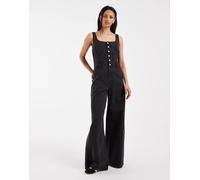 Levi's jumpsuit in denim nero con bottoni Audra M