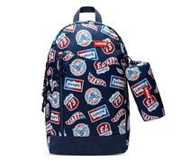 Levi's Kids Backpack with Pencil Case, Zaino Unisex-Bambini e Ragazzi, Blu, Large