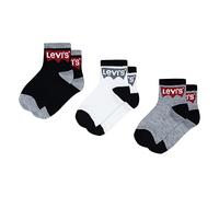 LEVI'S ® Calzino grigio sfumato / rosso / nero / bianco, Taglia 30-32