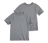 Levi's Kids LHB 2PK CREW NECK TEE 9L0044, Intimo Unisex, Grigio (Grigio Scuro), M