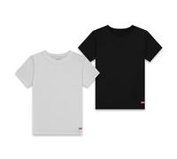 Levi's Kids LHB 2PK CREW NECK TEE 9L0044, Intimo Unisex, Nero (Nero/Bianco), M