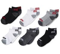 Levi's Kids Lhn Box Tab Low Cut 6Pk Calzetteria, Dark Grey Heather, 9 Unisex-Bambini