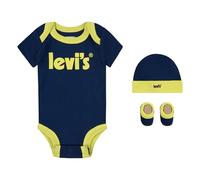 Levi's Kids LHN Poster Logo 3PC Boxset NL0280 Boxed Set, Estate Blue, 0-6 Mois, Estate Blue, 0-6 mesi