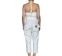 Levi's Latzhose Jumpsuit Chalk Bianco Red Tab 676 Donna Taglia S
