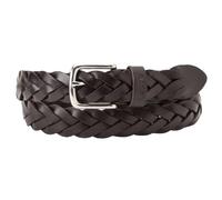 Levi's Leather Braid Belt, Dark Brown, 80 Unisex, marrone scuro, 80 cm