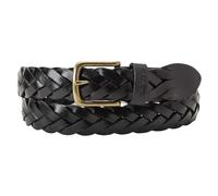 Levi's Cintura in Pelle Leather Braid Belt, Nero Regolare, 80 cm Unisex-Adulto