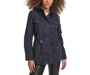 Levi's Lightweight Cotton Military Jacket (Standard & Plus Sizes) Giacca a Vento, Navy, Small Donna
