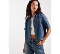 Levi´s ® Logan Short Sleeve Shirt Blu M Donna