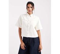 Levi's - Logan - Camicia squadrata écru in denim-Bianco L