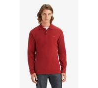 Polo Levi's Housemark manica lunga rosso scuro - M