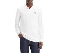 Polo Levi's Housemark manica lunga bianco puro - L
