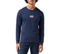 Levi's Long-Sleeve Standard Graphic Tee, Uomo, Mini Sportswear - Dress Blues, S