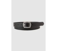 Levi's Donna Women's Lux Leather Belt, Nero Normale, 75 cm